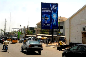 Portrait Unipole billboard